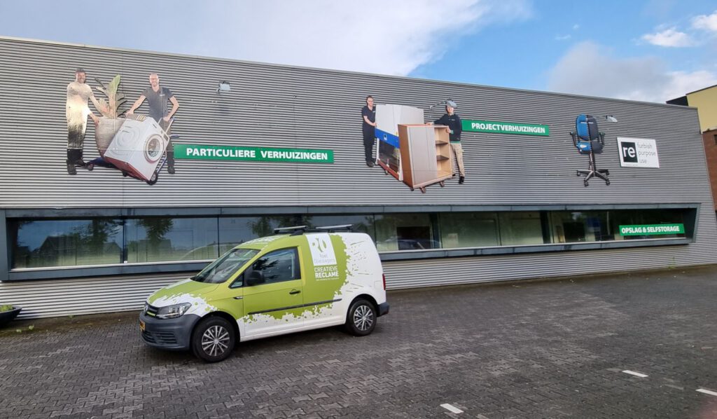 circulaire gevelreclame Mondial Van Dijk Verhuizingen