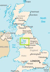 Landkaart Engeland