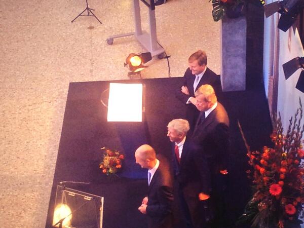 Opening Ministeries VenJ en BZK in Den Haag door Koning Willem Alexander