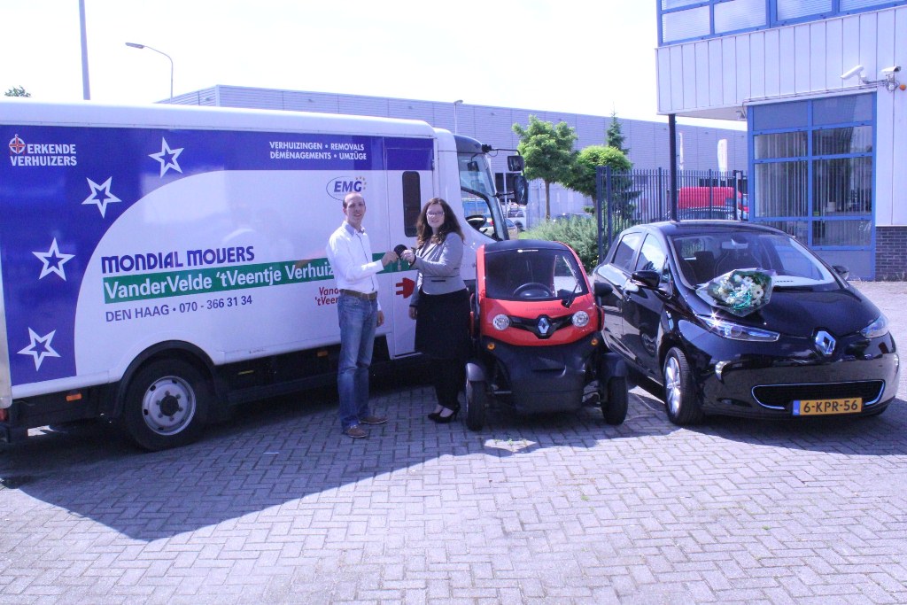 Renault Zoe bij Mondial Movers in Den Haag